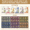 6 Sets 6 Styles PET Transparent Laser Stickers Set DIY-SP0006-21-2