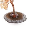 Natural Citrine Chips & Agate Pedestal Display Decorations DJEW-A001-04D-4
