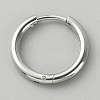 316L Surgical Stainless Steel Huggie Hoop Earrings for Girl Women EJEW-TAC0011-11B-P-1