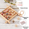 Craftdady 32Pcs 8 Colors ABS Plastic Imitation Pearl Charms KK-CD0001-23-5