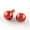 PVD Vacuum Plating Brass Bell Charms Pendants KKB-R002-6mm-04-1