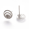 Tarnish Resistant 304 Stainless Steel Ear Stud Components STAS-G187-08P-2