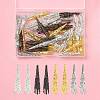 50Pcs 4 Colors Iron Bead Caps IFIN-YW0003-16-1