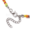 Bohemian Style Glass Beaded Necklaces for Women NJEW-JN04656-6