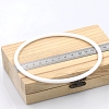 Plastic Macrame Wreath Floral Ring Hoop PW-WG40709-06-1
