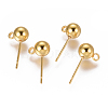 PVD Vacuum Plating 304 Stainless Steel Ear Stud Components STAS-I120-16D-G-1