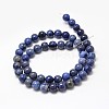 Natural Grade AA Dumortierite Quartz Round Bead Strands G-P075-43-6mm-2