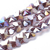 Electroplate Glass Beads LS-EGLA-Q091-14mm-B04-1