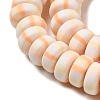 Polymer Clay Beads Strands CLAY-H006-02F-3