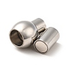 Tarnish Resistant 304 Stainless Steel Magnetic Clasps with Glue-in Ends STAS-E006-1-2