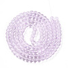 Baking Paint Transparent Glass Beads Strands DGLA-N006-6mm-05-2