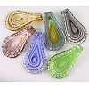 Handmade Silver Foil Glass Big Pendants X-SLSP82-1