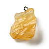 Raw Rough Natural Citrine Pendants G-A028-01G-3