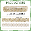 Ethnic Embroidered Polyester Sequins Trim Ribbon OCOR-WH0070-136D-2