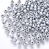 8/0 Baking Paint Glass Round Seed Beads SEED-S036-01B-14-1