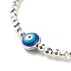 Synthetic Hematite Beads Energy Stretch Bracelet for Teen Girl Women BJEW-JB07033-01-4