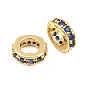Brass Micro Pave Cubic Zirconia European Beads CU-CBAB99C-04G-03-1