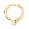 Brass Huggie Hoop Earring Finding KK-C024-17KCG-1