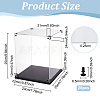 Transparent Acrylic Minifigures Display Case ODIS-WH0043-92B-2
