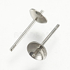 925 Sterling Silver Stud Earring Findings X-STER-K037-007C-2