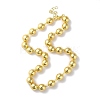 Rack Plating Brass Ball Chain Necklaces for Women NJEW-G102-01E-G-1