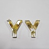 Transparent Epoxy Resin Pendants CRES-YW0002-12Y-1