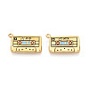 304 Stainless Steel Enamel Pendants X-STAS-N124-20G-1