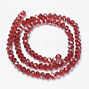 Electroplate Transparent Glass Beads Strands EGLA-A034-T4mm-E18-2