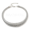 Iron Round Snake Chains Choker Necklaces NJEW-P289-04P-2