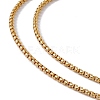 201 Stainless Steel Box Chain Necklace for Men Women NJEW-P268-A28-2X5-2