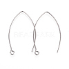 304 Stainless Steel Earring Hooks STAS-F191-02P-A-1