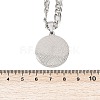 Basketball 201 Stainless Steel Pendant Necklaces for Men Women NJEW-K283-21P-3