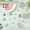 40Pcs 10 Styles Mixed Styles Handmade Lampwork Beads LAMP-PA0001-68B-6