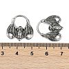 Bat 316 Surgical Stainless Steel Hoop Earrings X-EJEW-G416-31AS-5