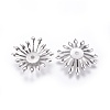 Non-Tarnish Multi-Petal 316 Surgical Stainless Steel Bead Caps STAS-G196-03P-2