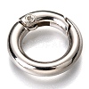 Zinc Alloy Spring Gate Rings PALLOY-C100-01P-01-1