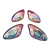 4Pcs Transparent Epoxy Resin Butterfly Wings Pendants RESI-C057-01A-1