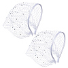 Polyester Rhinestone Claw Hair Hair Bands PHAR-WH0020-06B-1