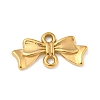 Ion Plating(IP) 304 Stainless Steel Bowknot Links Connector Charms STAS-N103-97G-1
