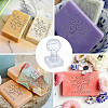 Clear Acrylic Soap Stamps DIY-WH0445-007-3