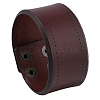 Flat Sided Cowhide Leather Cord Bracelets BJEW-WH20007-09B-1