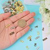 60Pcs 3 Colors Alloy Snap Lock Clasps FIND-GL0002-01-3