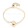 Natural Moonstone Bracelets Sets BJEW-JB03913-02-4