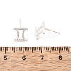 925 Sterling Silver Stud Earrings EJEW-K303-01S-03-4