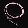 Waxed Cotton Cord Necklace Making MAK-S032-1.5mm-102-1