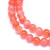 Natural Dyed White Jade Beads Strands G-F601-A-4
