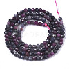 Natural Red Corundum/Ruby and Sapphire Beads Strands G-R462-035-2