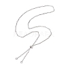 Brass Bar Link Chain Necklace Making AJEW-JB01188-02-1