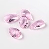 Faceted Teardrop Glass Pendants GLAA-O008-B05-1