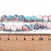 Baking Paint Glass Beads Strands DGLA-N003-8mm-C03-5